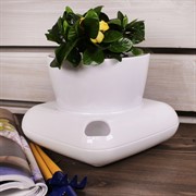 Кашпо Фэшн 3,5л белый - фото 58633