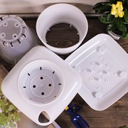 Кашпо Фэшн 3,5л белый - фото 58634