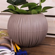 Кашпо Сфера 1,7л мокачино - фото 58636