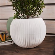 Кашпо Сфера 1,7л белый - фото 58641