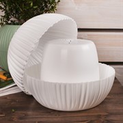 Кашпо Сфера 1,7л белый - фото 58642