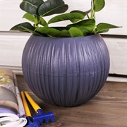 Кашпо Сфера 1,7л антрацит - фото 58662