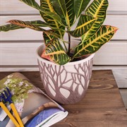 Кашпо Форест 3,5л мокко-пудровый - фото 58665