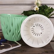 Кашпо Вдохновение 4,5л мята - фото 58682