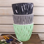 Кашпо Вдохновение 5,7л антрацит - фото 58692