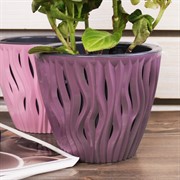 Кашпо Вдохновение 1,6л сливовый - фото 58726