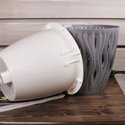 Кашпо Вдохновение 7,5л серый жемчуг - фото 58730