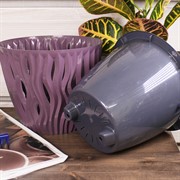 Кашпо Вдохновение 4,5л сливовый - фото 58735