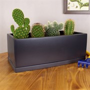 Горшок Графит 1,5л кактусник 23х12/9см - фото 58740