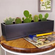 Горшок Графит 2,1л кактусник 36х12/9см - фото 58744