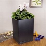 Горшок Графит 1,5л высокий 12х12/17см - фото 58782