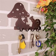 Ключница настенная металлическая черная Улитка 701-020B - фото 58841