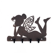 Ключница настенная коричневая металлическая Фея Динь динь 701-021Br - фото 58876