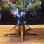 Подставка для ёлки металлическая Пирамида золотая 200-26G - фото 58878