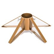 Подставка для ёлки металлическая Пирамида золотая 200-26G - фото 58880