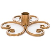 Подставка для ели металлическая золотая 200-28G - фото 58905