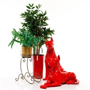 Подставка Лоза на 2 цветка чёрно-золотая высота 50 см 11-012 - фото 58910