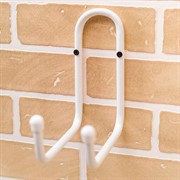 Кронштейн для хранения инструментов в гараж настенный металл белый 58-102W - фото 58940