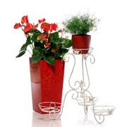 Подставка Лоза бело-золотая на 4 цветка высота 73 см 14-004-WG - фото 58949