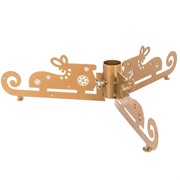 Подставка для ели золотая металлическая Коньки 200-38G - фото 59012