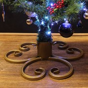 Подставка для ели металлическая золотая 200-28G - фото 59036