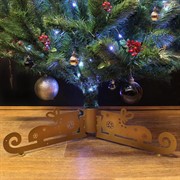 Подставка для ели золотая металлическая Коньки 200-038G - фото 59044 Подставка для ели золотая металлическая Коньки 200-038G - фото 59044