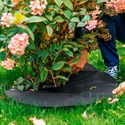 Приствольный круг Спанбонд черный 55 г/м.кв. диаметр 40 см H202-00, 10шт - фото 59110