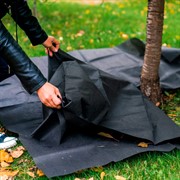 Приствольный квадрат 160 х 160 см Спанбонд черный 55 г/м.кв H202-11, 2шт - фото 59115