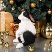 Фигура садовый Заяц Русак бело-чёрный F07436-WBL - фото 59124