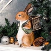Кашпо садовое для растений Заяц с корзиной U09092 - фото 59143