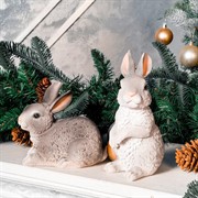 Фигура для сада Зайчонок серый U09089-Gray - фото 59155