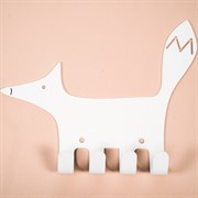 Крючок настенный для детских вещей металлический Лисёнок 702-011W - фото 59266