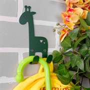 Крючок двойной для детских вещей Жираф металлический 702-007Gr - фото 59364