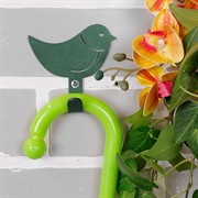 Крючок настенный для детских вещей металлический Птичка 702-016Gr - фото 59371