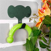 Крючок настенный для детских вещей металлический Слонёнок 702-017Gr - фото 59374