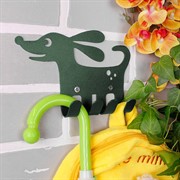 Крючок настенный для детских вещей металлический Щенок 702-019Gr - фото 59378