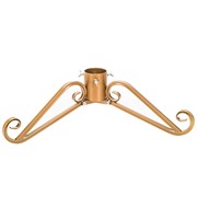 Подставка ёлочная на новый год металлическая золотая разборная 200-35G - фото 59386