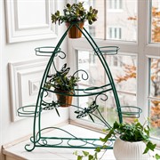 Подставка для цветов на подоконник Стрекозы на 10 кашпо 41-909Gr - фото 59499