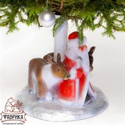 Подставка ёлочная Дед Мороз с оленями U07813 - фото 5958
