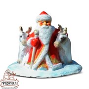 Подставка ёлочная Дед Мороз с оленями U07813 - фото 5960