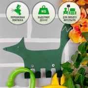 Крючок настенный для детских вещей металлический Лисёнок 702-011Gr - фото 59821