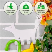 Крючок настенный для детских вещей металлический Лисёнок 702-011W - фото 59843