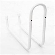 Крючок настенный для хранения вещей средний металл белый 58-101W - фото 59879