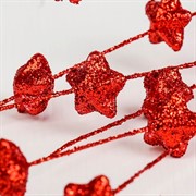 Ветка декор блеск Звездочки 105см - фото 59947