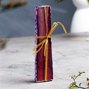 Набор свечей витых 1,5х15см 2 шт блестка красный - фото 59951