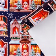 Бумага глянцевая 70х100см Зайчата - фото 59994