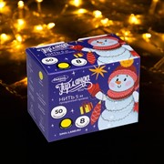 Гирлянда Нить ECO 5м желтое свечение 8 режимов прозрачная нить - фото 60030