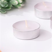 Свеча чайная 10шт белые 12г - фото 60056