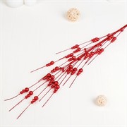 Ветка декор блеск три шарика 130см - фото 60060