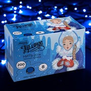 Гирлянда Нить ECO 20м синее свечение 8 режимов - фото 60077